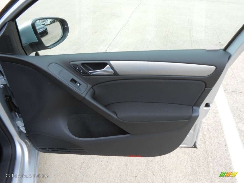 2013 Volkswagen Golf 4 Door TDI Titan Black Door Panel Photo #72264508