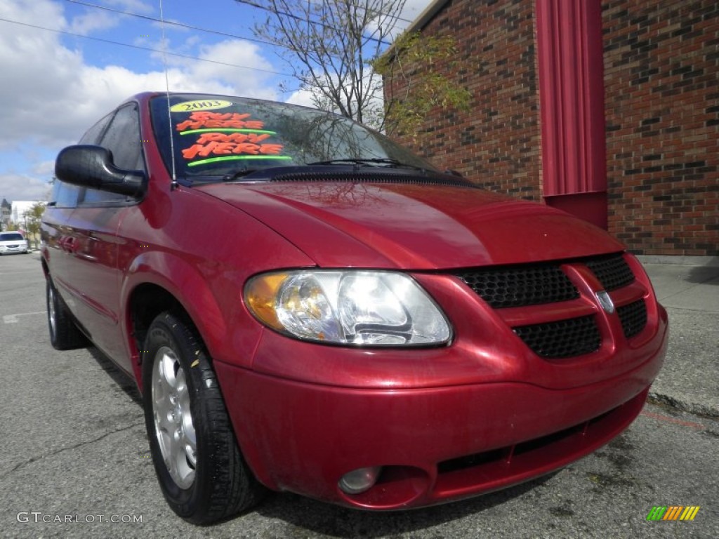 2003 Grand Caravan Sport - Inferno Red Tinted Pearl / Gray photo #1