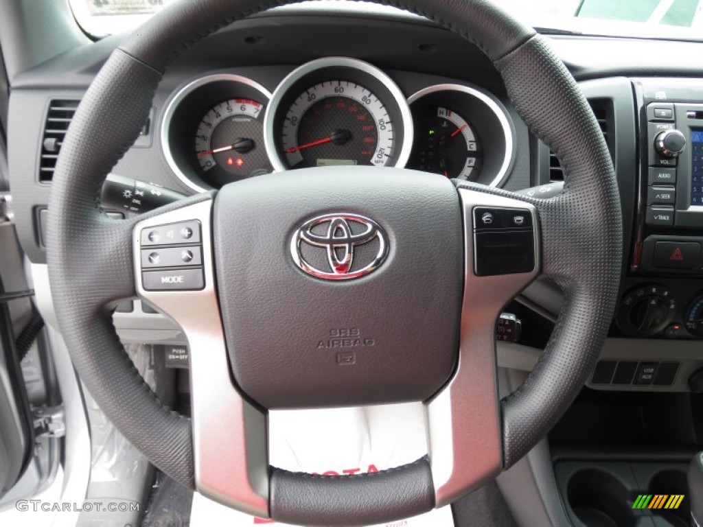 2013 Toyota Tacoma V6 Prerunner Double Cab Graphite Steering Wheel Photo #72265135