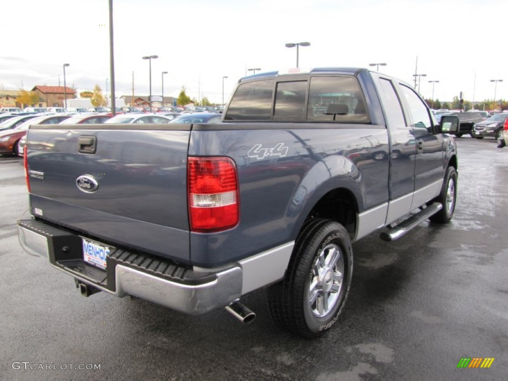 2006 F150 XLT SuperCab 4x4 - Medium Wedgewood Blue Metallic / Medium/Dark Flint photo #5