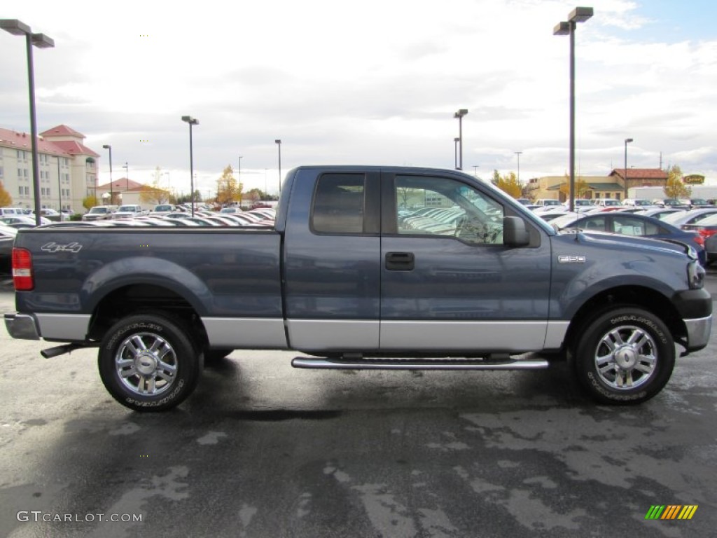 2006 F150 XLT SuperCab 4x4 - Medium Wedgewood Blue Metallic / Medium/Dark Flint photo #6