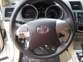 2013 Toyota Highlander Sand Beige Interior Steering Wheel Photo