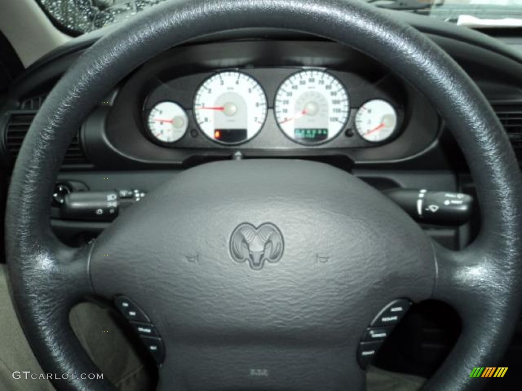 2004 Dodge Stratus SXT Sedan Dark Slate Gray Steering Wheel Photo #72266634