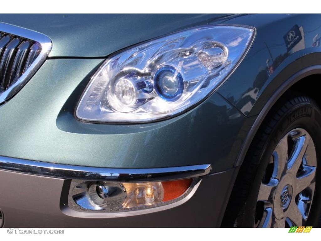 2010 Enclave CXL AWD - Silver Green Metallic / Titanium/Dark Titanium photo #32