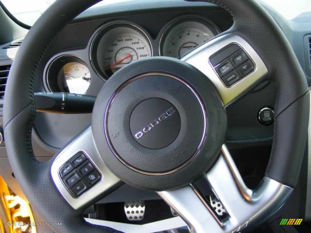 2012 Dodge Challenger SRT8 Yellow Jacket Steering Wheel Photos