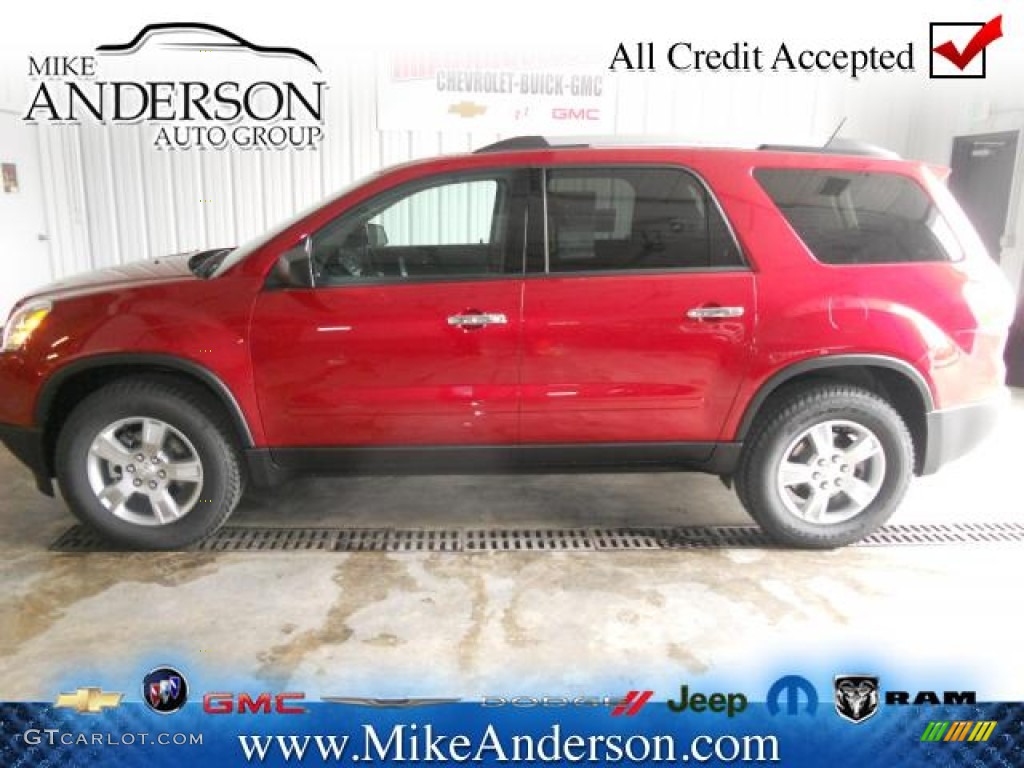 2012 Acadia Denali - Crystal Red Tintcoat / Ebony photo #1