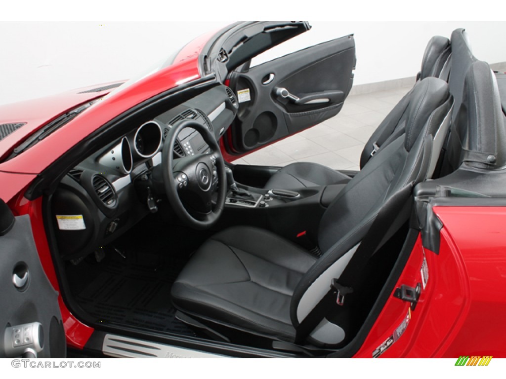 Black Interior 2006 Mercedes-Benz SLK 280 Roadster Photo #72273643
