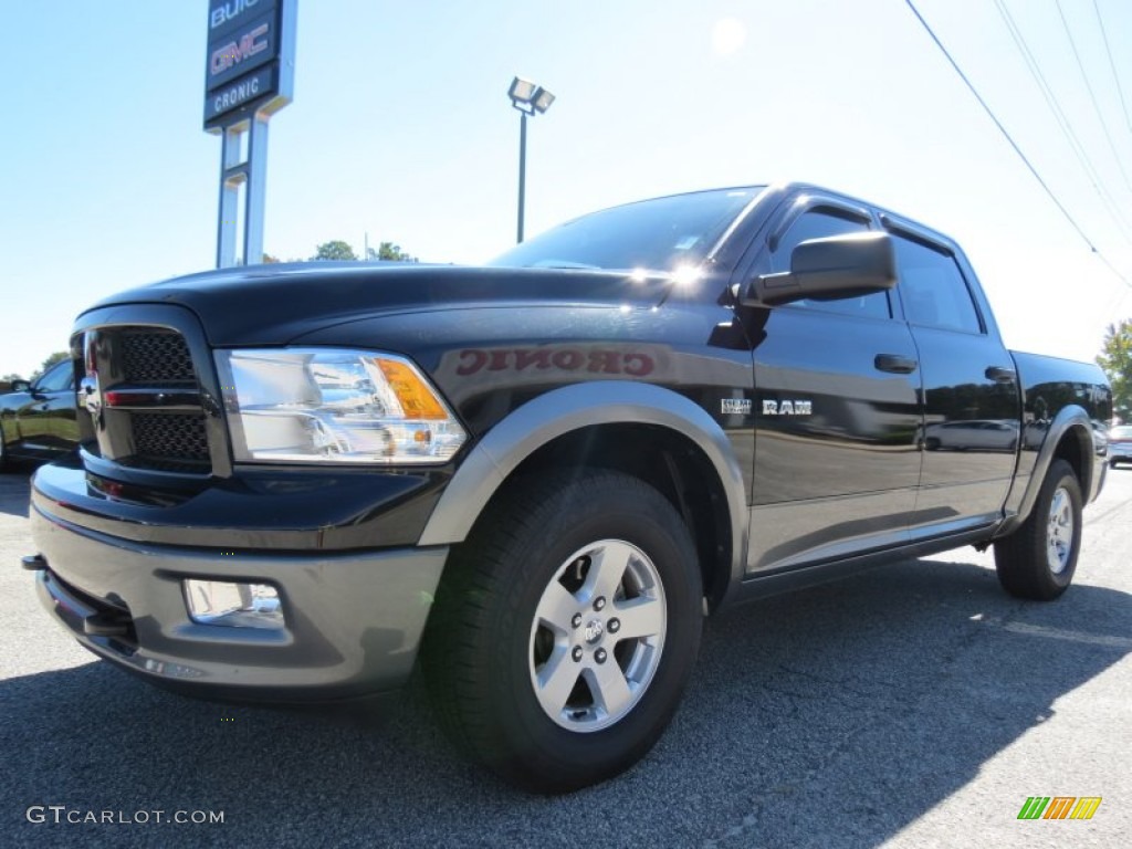 2010 Ram 1500 TRX Crew Cab - Brilliant Black Crystal Pearl / Dark Slate/Medium Graystone photo #3