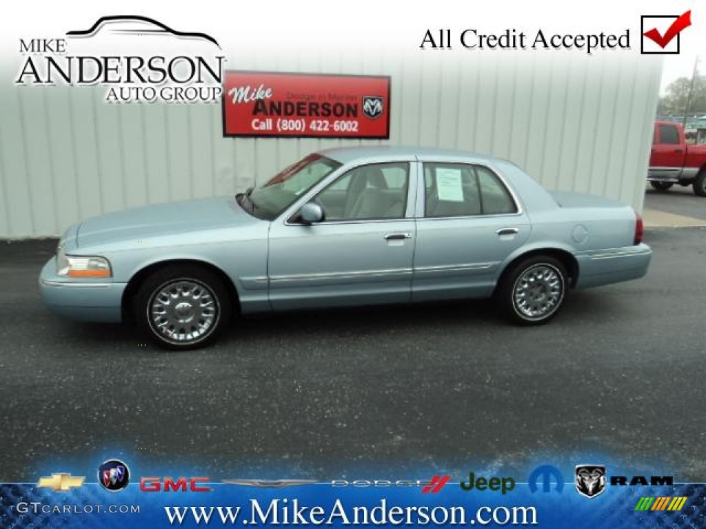 2004 Grand Marquis GS - Light Ice Blue Metallic / Medium Parchment photo #1