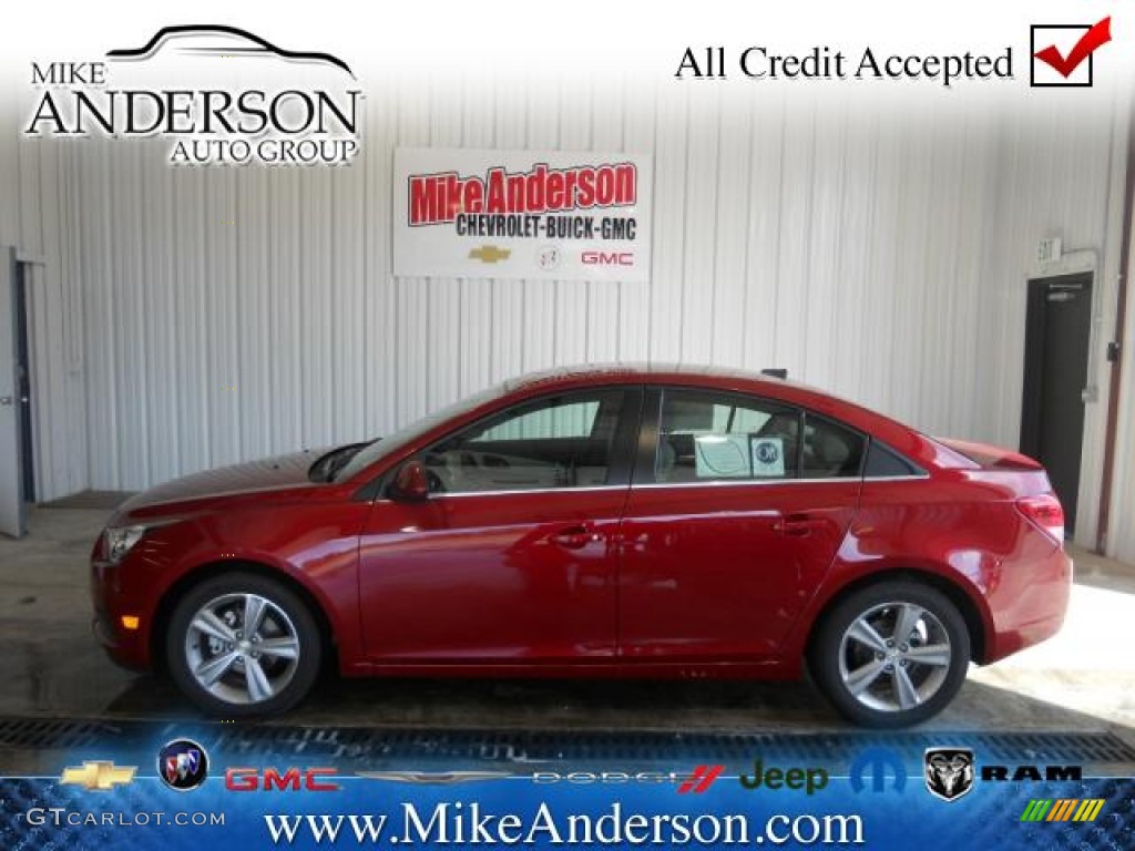 2013 Cruze LT - Crystal Red Metallic Tintcoat / Cocoa/Light Neutral photo #1