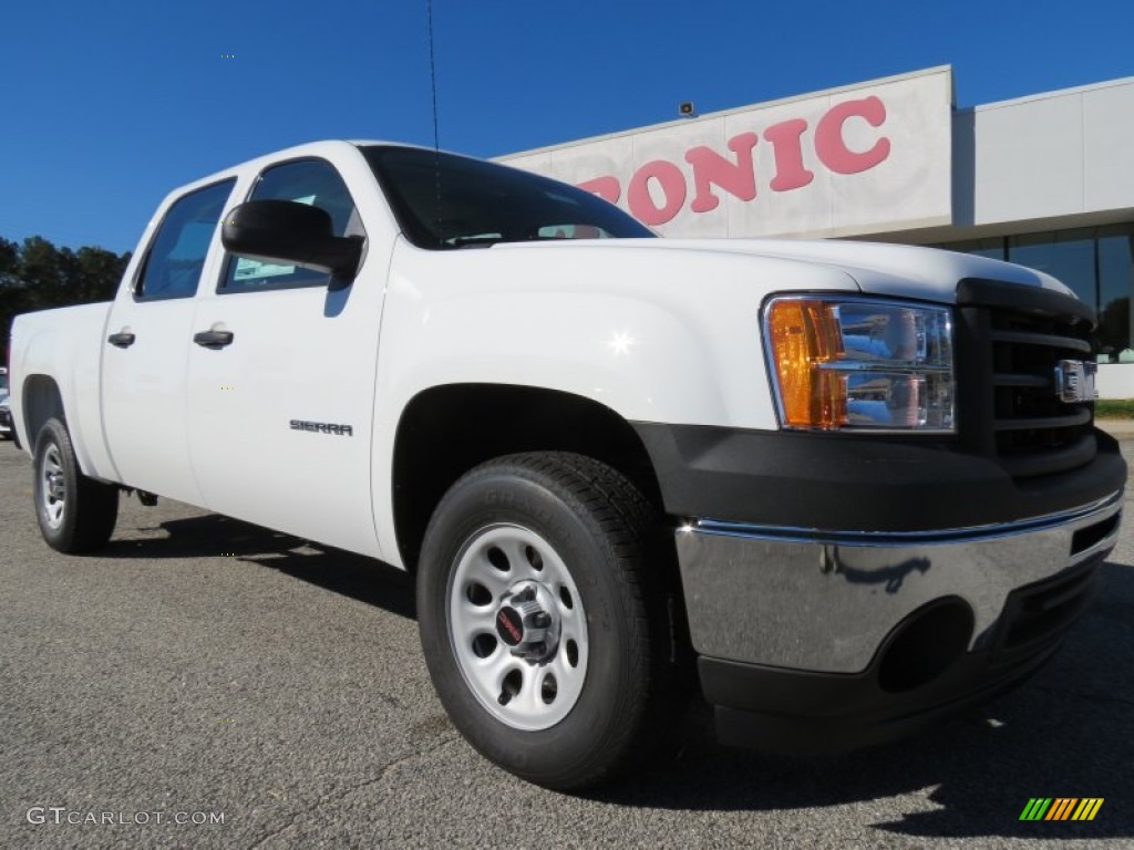 2013 Sierra 1500 Crew Cab - Summit White / Dark Titanium photo #1