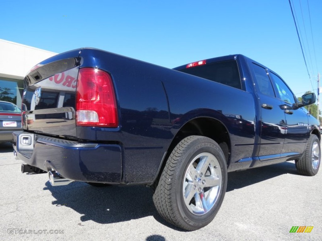 2012 Ram 1500 Express Quad Cab - True Blue Pearl / Dark Slate Gray/Medium Graystone photo #7