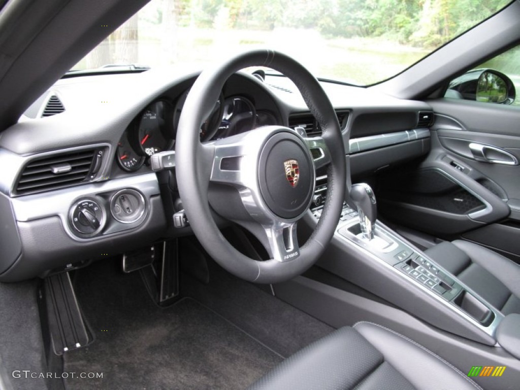 Black Interior 2012 Porsche 911 Carrera S Coupe Photo #72279873
