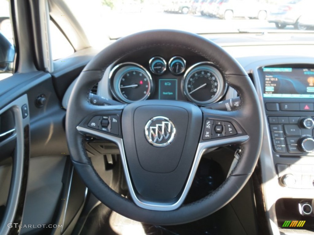 2013 Buick Verano FWD Medium Titanium Steering Wheel Photo #72280150