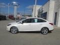 2012 White Platinum Tricoat Metallic Ford Focus Titanium Sedan  photo #2