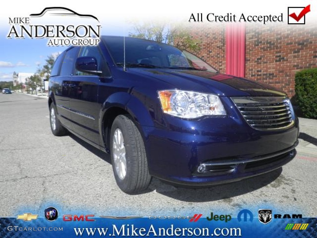 2013 Town & Country Touring - True Blue Pearl / Black/Light Graystone photo #1