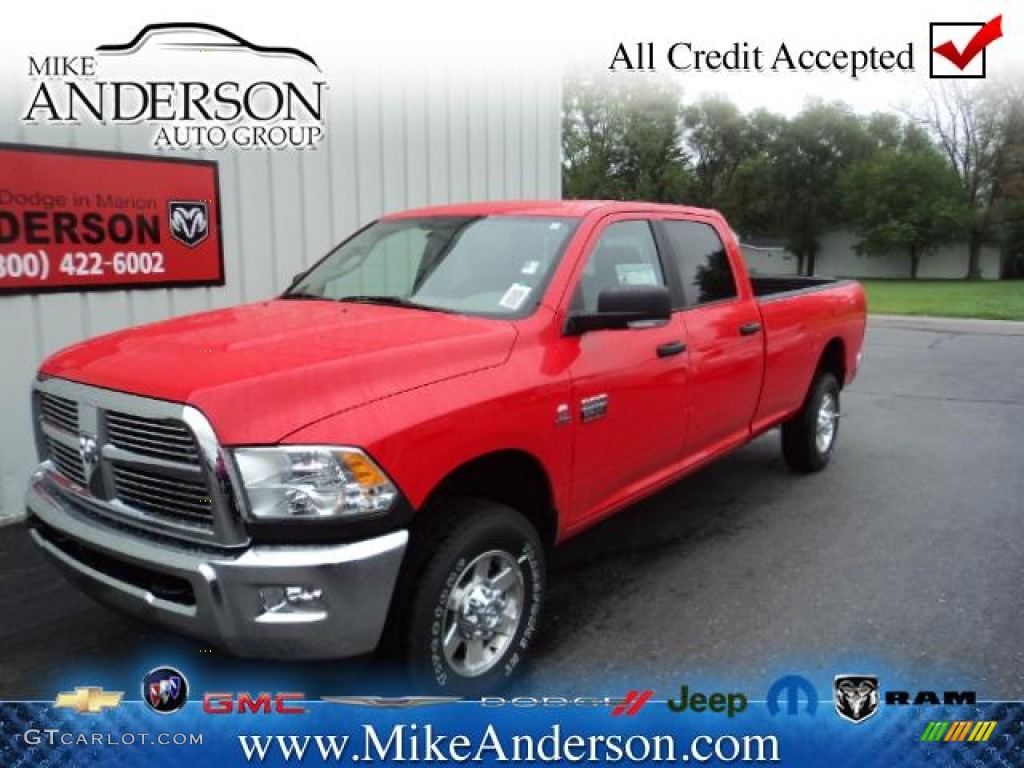 2012 Ram 2500 HD Big Horn Crew Cab 4x4 - Flame Red / Dark Slate/Medium Graystone photo #1