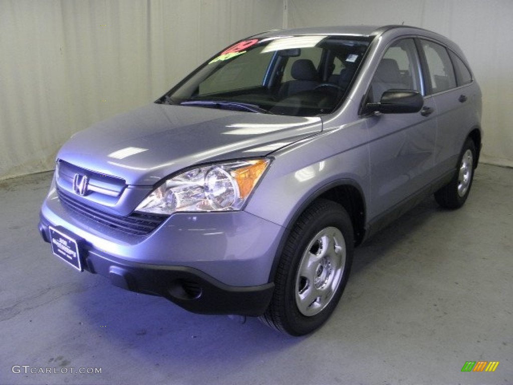 2009 CR-V LX 4WD - Glacier Blue Metallic / Gray photo #3