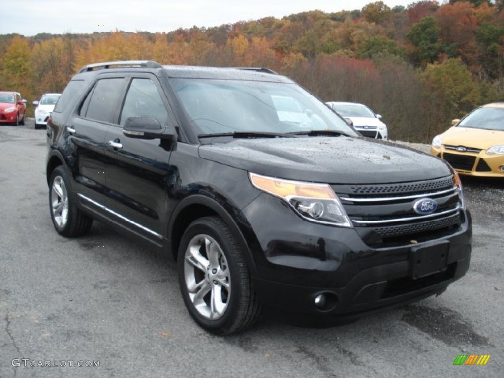 2012 Explorer Limited 4WD - Tuxedo Black Metallic / Charcoal Black photo #2