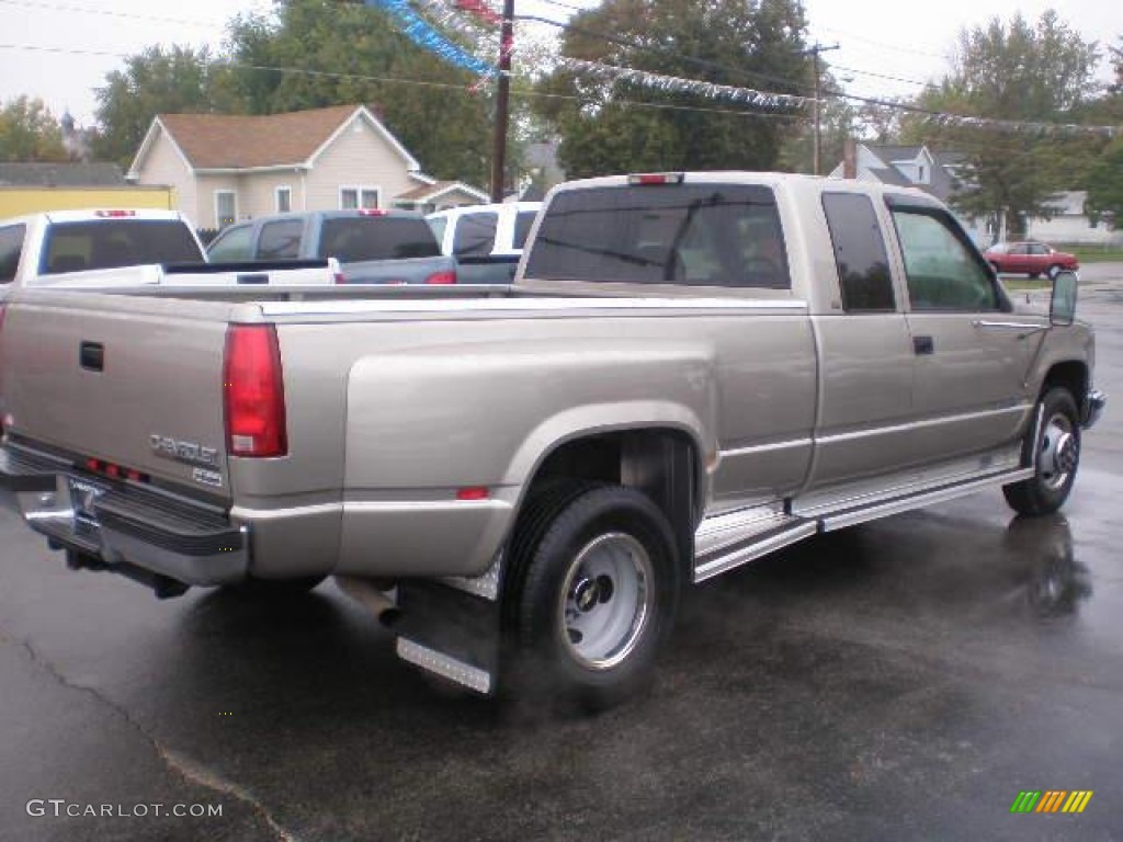 Light Pewter Metallic 1998 Chevrolet C/K 3500 C3500 Cheyenne Extended Cab Dually Exterior Photo #72287587