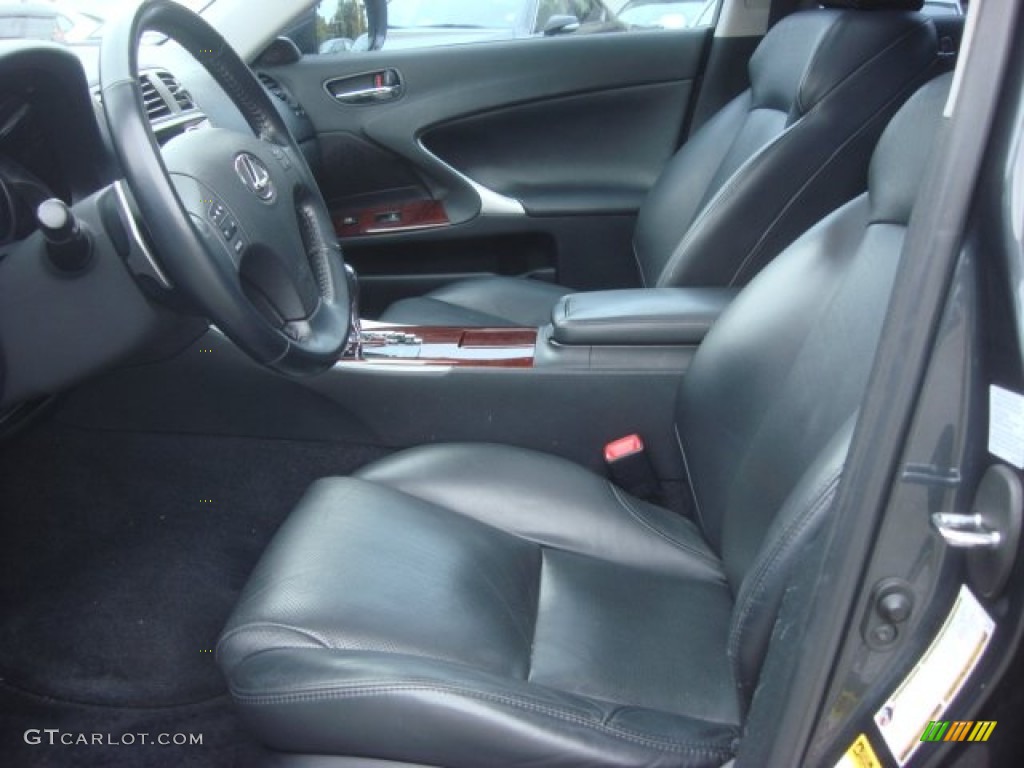Black Interior 2007 Lexus IS 250 AWD Photo #72288565