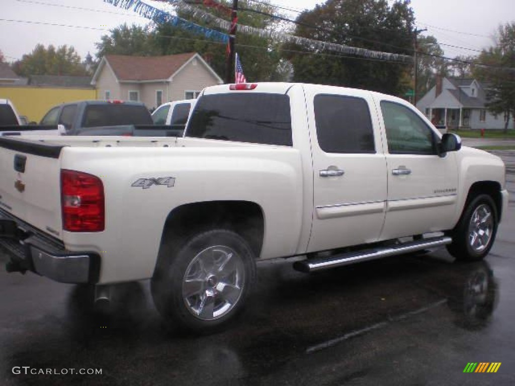 2011 Silverado 1500 LTZ Crew Cab 4x4 - White Diamond Tricoat / Dark Cashmere/Light Cashmere photo #9