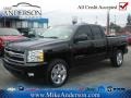 2010 Black Chevrolet Silverado 1500 LTZ Extended Cab 4x4  photo #1