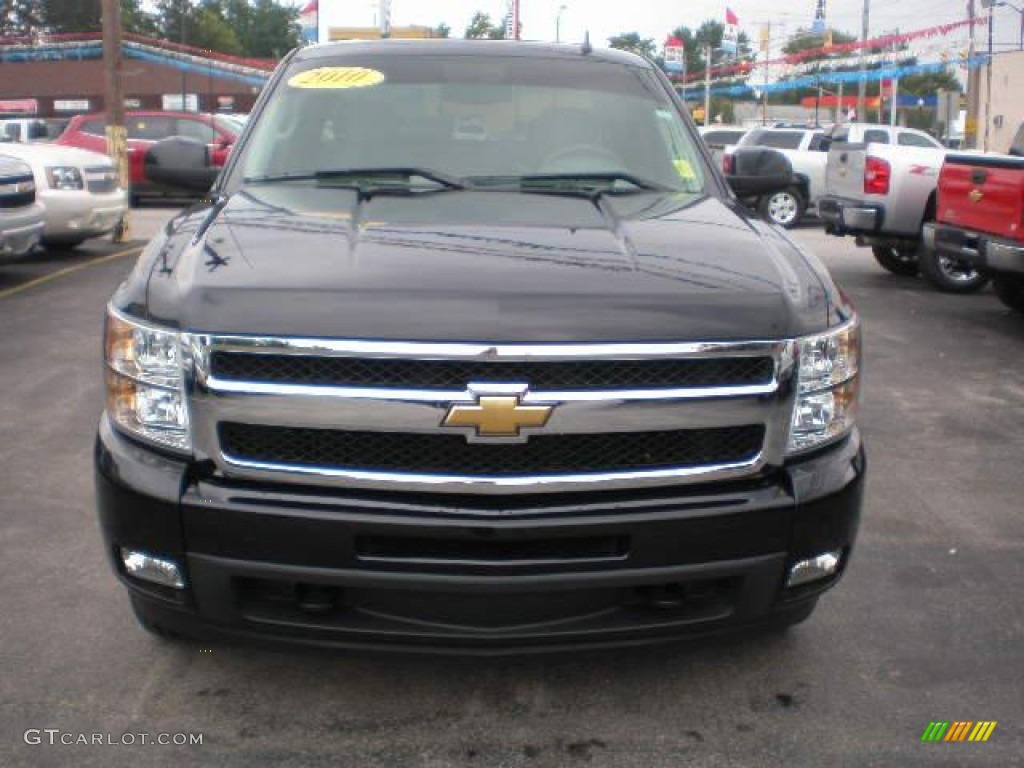 2010 Silverado 1500 LTZ Extended Cab 4x4 - Black / Light Titanium/Dark Titanium photo #13