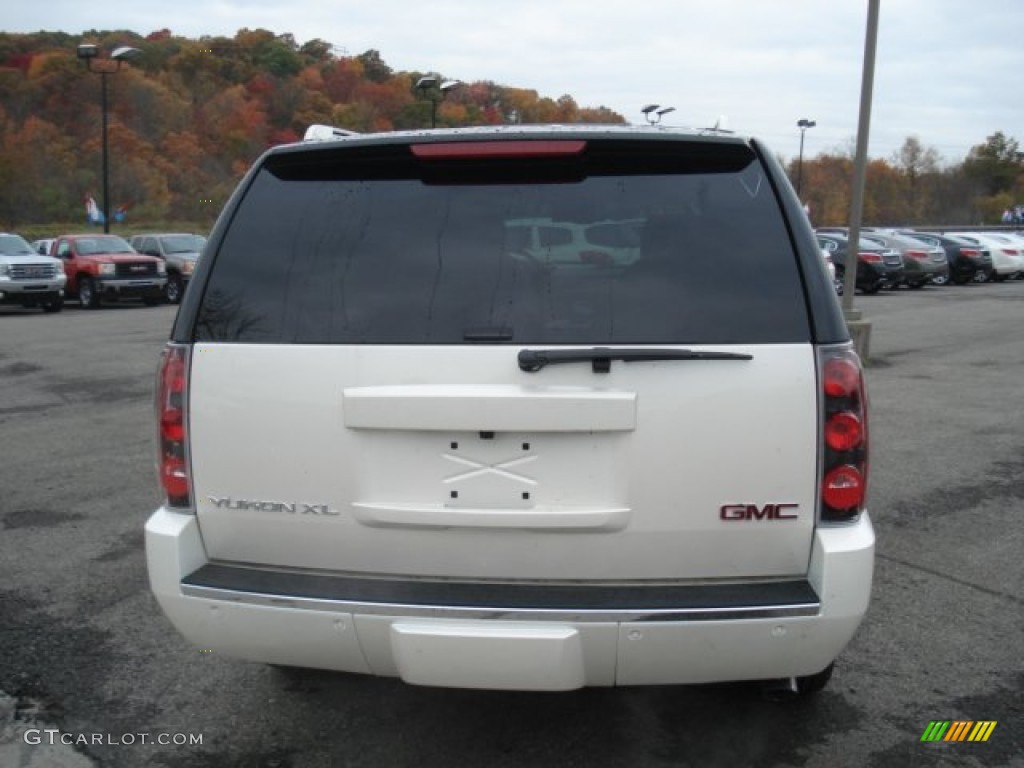 2013 Yukon XL Denali AWD - White Diamond Tricoat / Cocoa/Light Cashmere photo #7