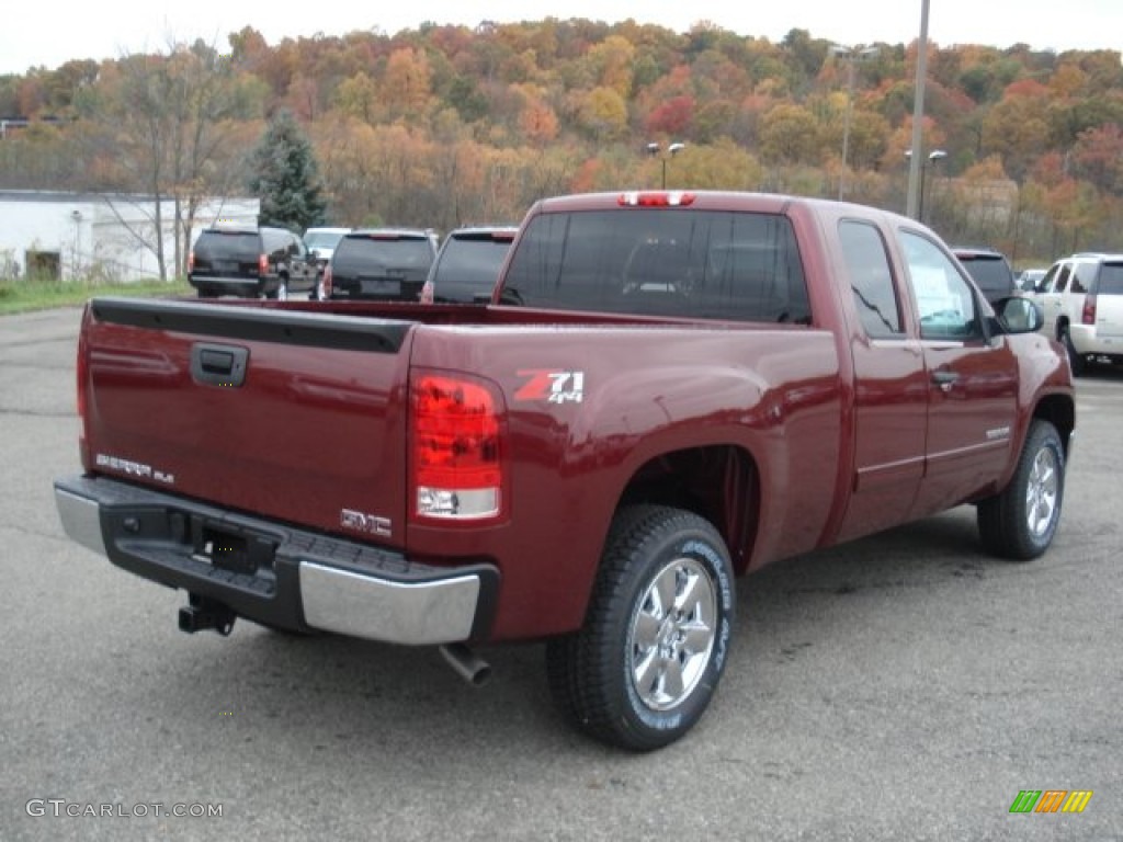 2013 Sierra 1500 SLE Extended Cab 4x4 - Sonoma Red Metallic / Ebony photo #6