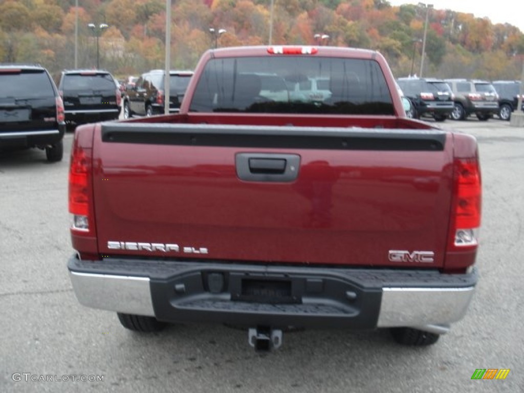 2013 Sierra 1500 SLE Extended Cab 4x4 - Sonoma Red Metallic / Ebony photo #7