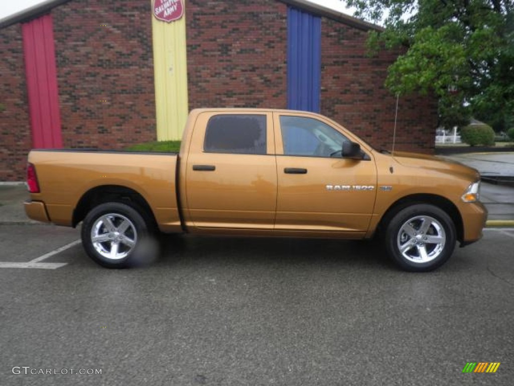 Tequila Sunrise Pearl 2012 Dodge Ram 1500 Express Crew Cab 4x4 Exterior Photo #72291574