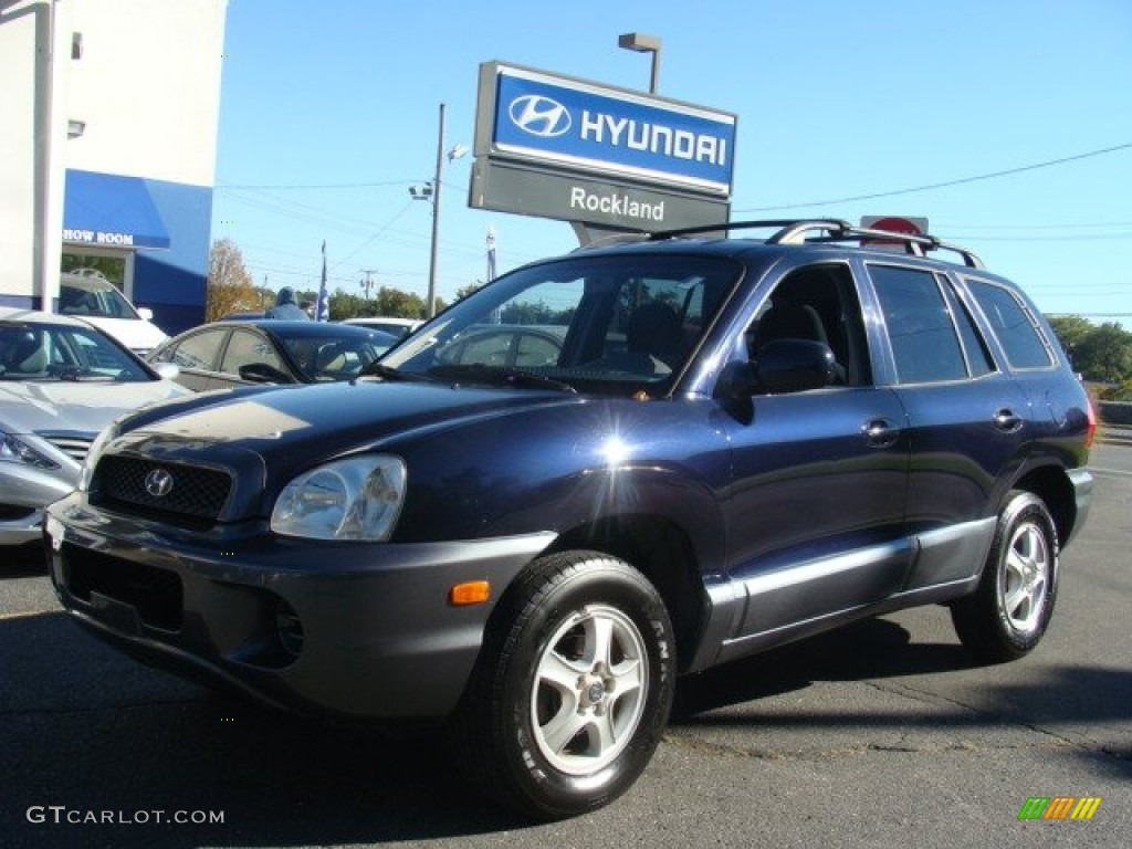 Moonlit Blue Hyundai Santa Fe