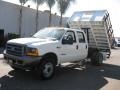 Oxford White 2001 Ford F450 Super Duty XL Crew Cab Dump Truck