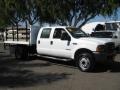 Oxford White 2001 Ford F450 Super Duty XL Crew Cab Dump Truck Exterior
