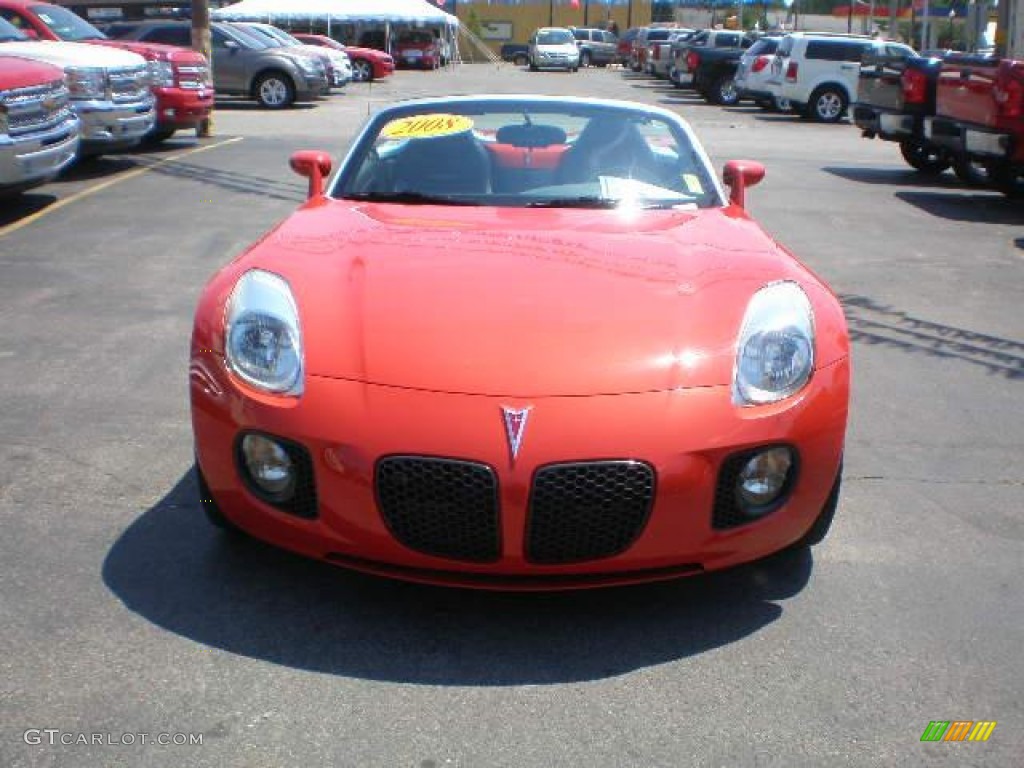 2008 Solstice GXP Roadster - Brazen Orange / Ebony photo #10