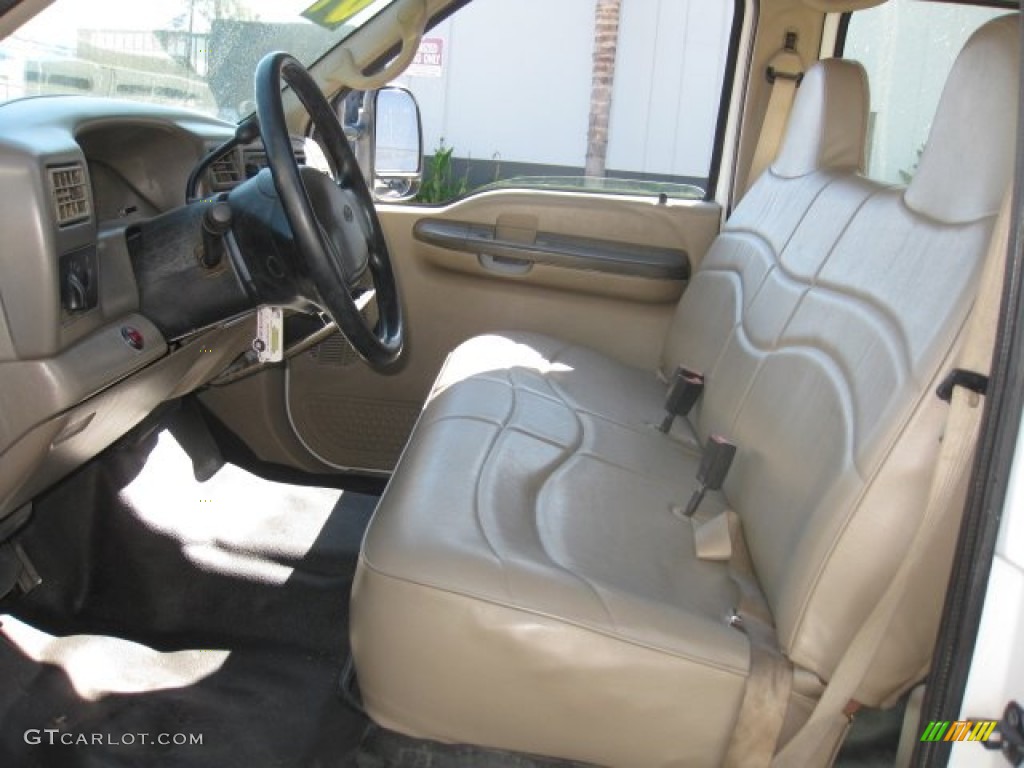 2001 Ford F450 Super Duty XL Crew Cab Dump Truck Front Seat Photo #72292876