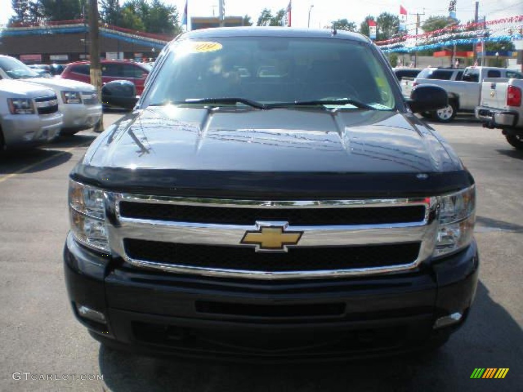 2009 Silverado 1500 LTZ Extended Cab 4x4 - Black Granite Metallic / Ebony photo #13