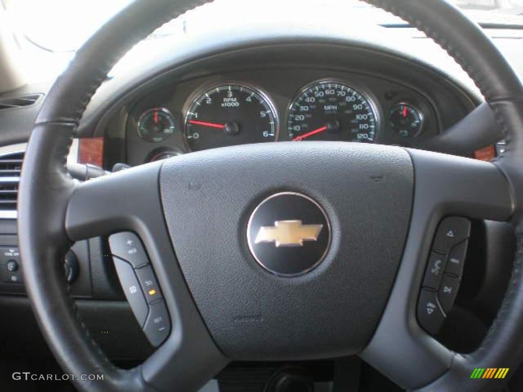 2009 Silverado 1500 LTZ Extended Cab 4x4 - Black Granite Metallic / Ebony photo #16