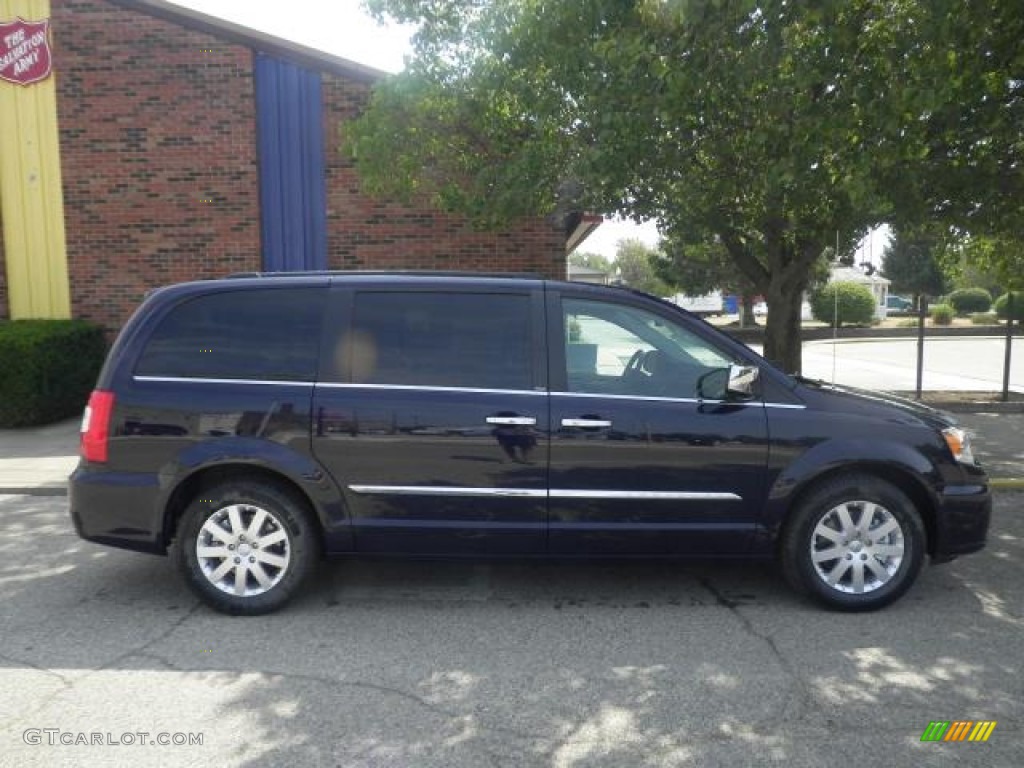 2012 Town & Country Touring - L - True Blue Pearl / Black/Light Graystone photo #2