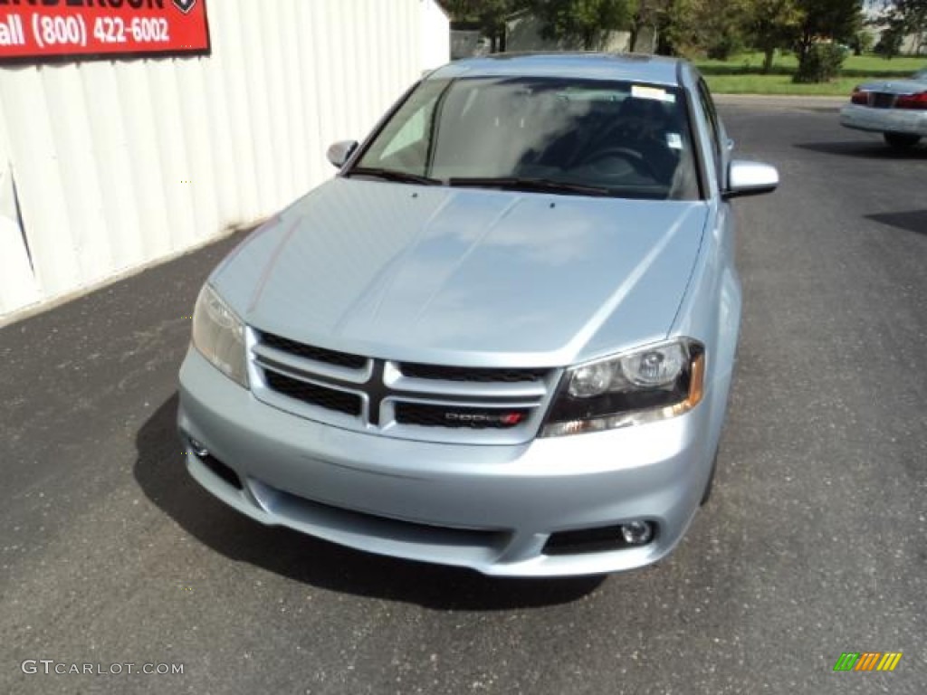 2013 Avenger SXT V6 - Crystal Blue Pearl / Black photo #2