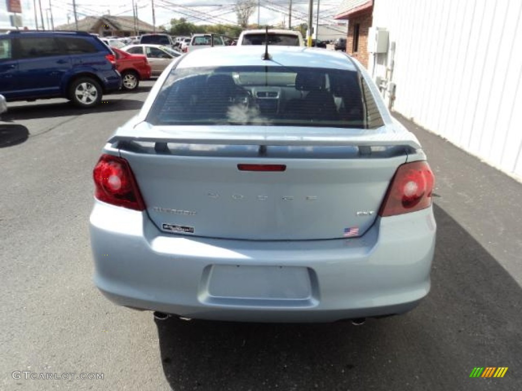 2013 Avenger SXT V6 - Crystal Blue Pearl / Black photo #4