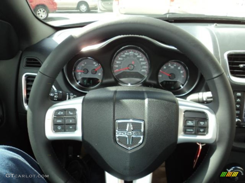 2013 Avenger SXT V6 - Crystal Blue Pearl / Black photo #12
