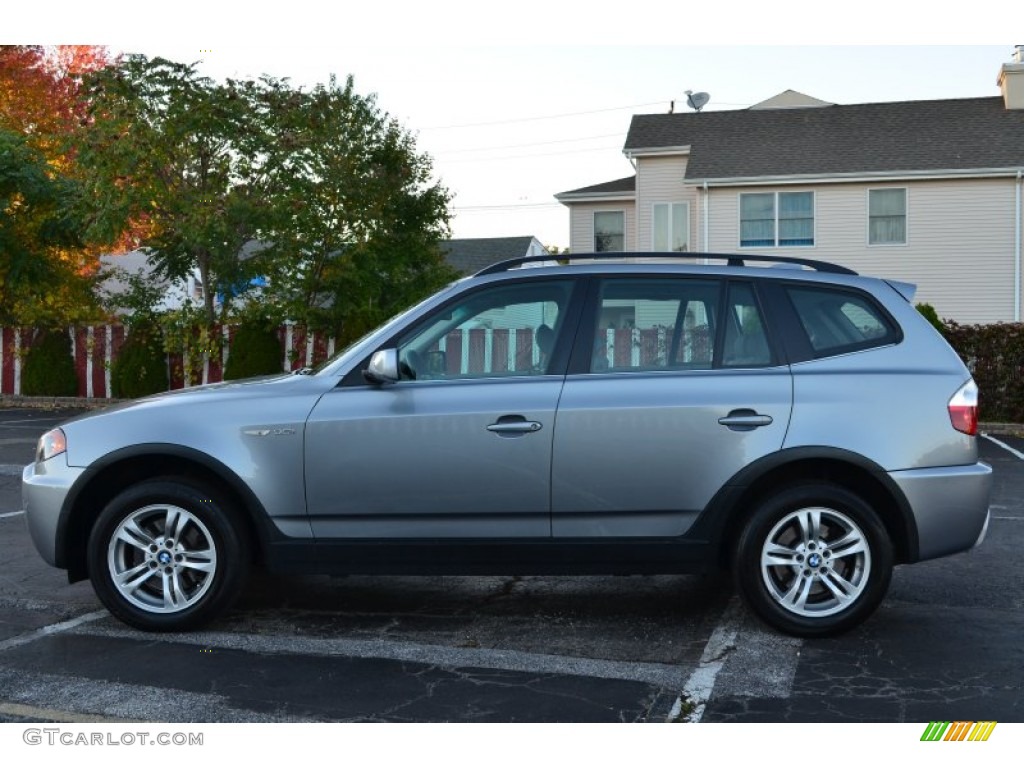 Silver Grey Metallic 2006 BMW X3 3.0i Exterior Photo #72294589