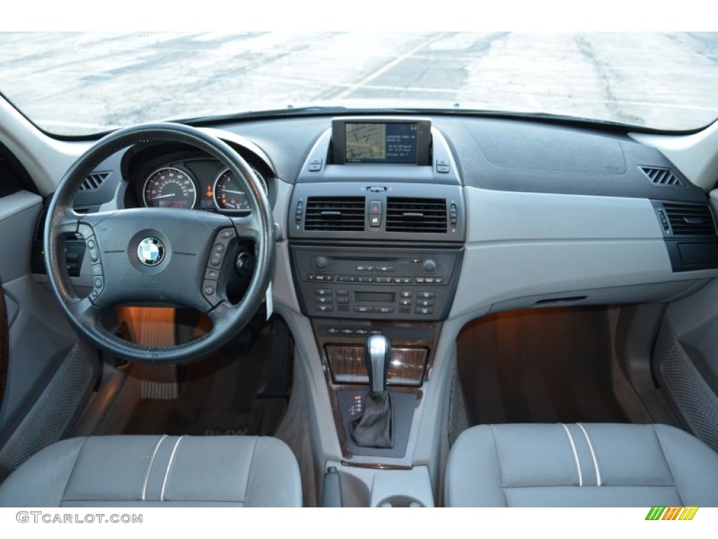 2006 BMW X3 3.0i Grey Dashboard Photo #72294709