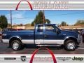 2002 True Blue Metallic Ford F250 Super Duty XLT SuperCab 4x4  photo #1