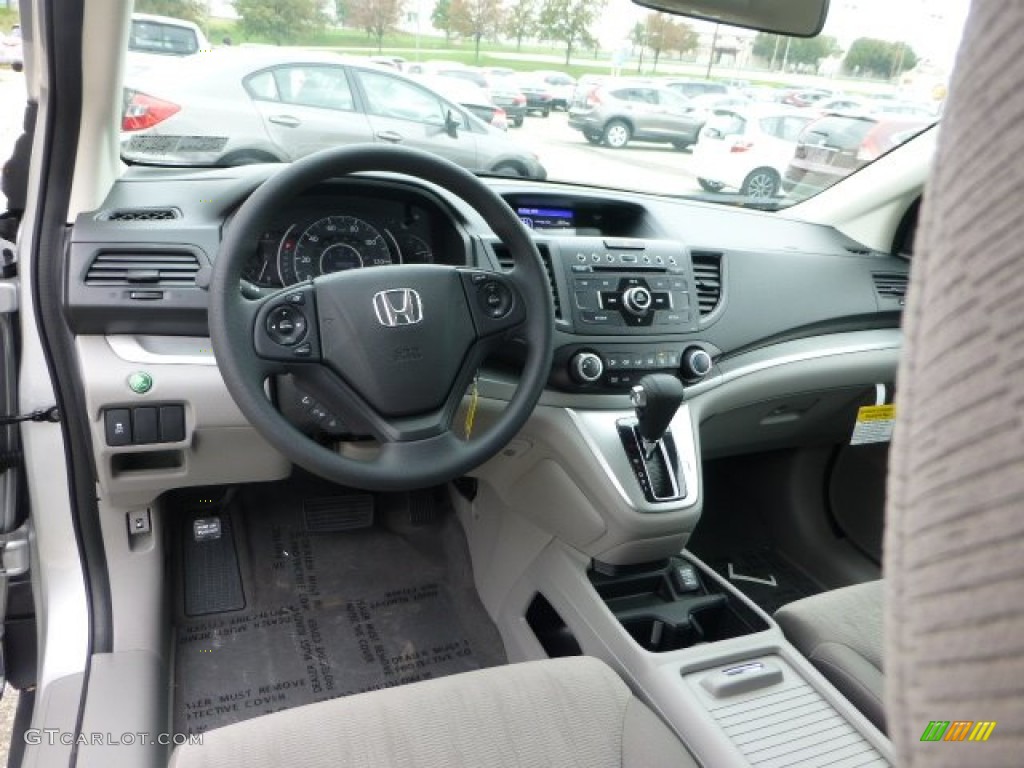 2013 CR-V LX AWD - Alabaster Silver Metallic / Gray photo #12