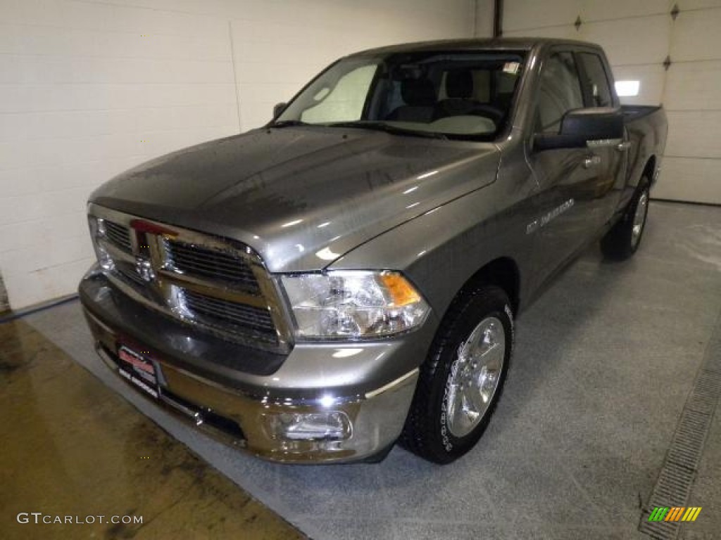 2012 Ram 1500 Big Horn Quad Cab 4x4 - Mineral Gray Metallic / Dark Slate Gray/Medium Graystone photo #2