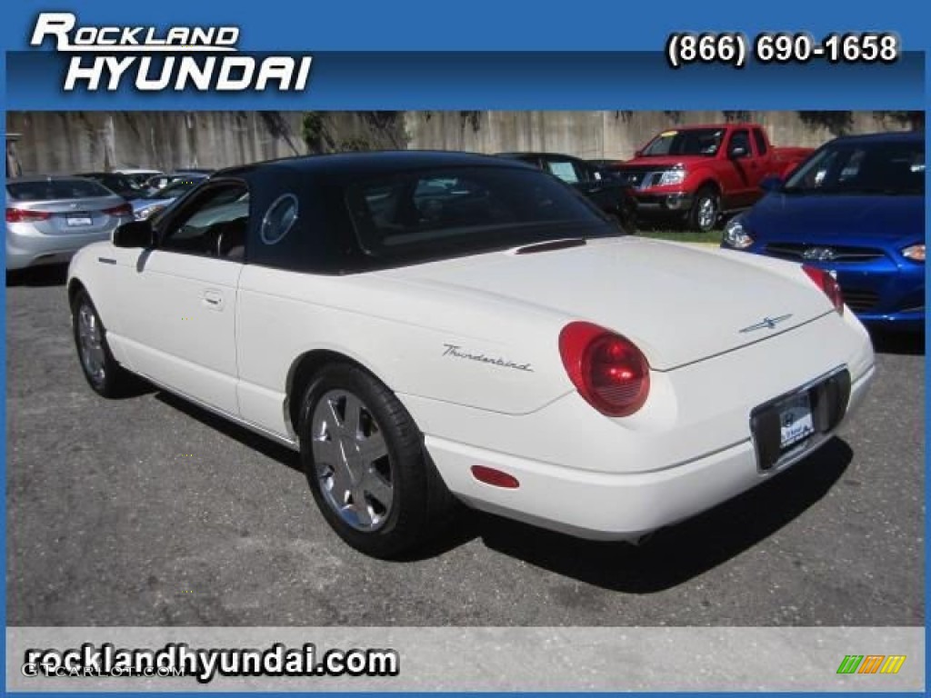 2002 Thunderbird Premium Roadster - Whisper White / Torch Red photo #3