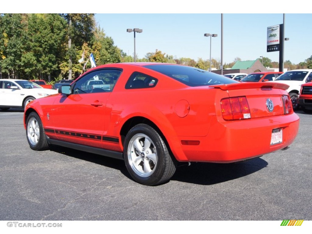 2007 Mustang V6 Premium Coupe - Redfire Metallic / Dark Charcoal photo #30